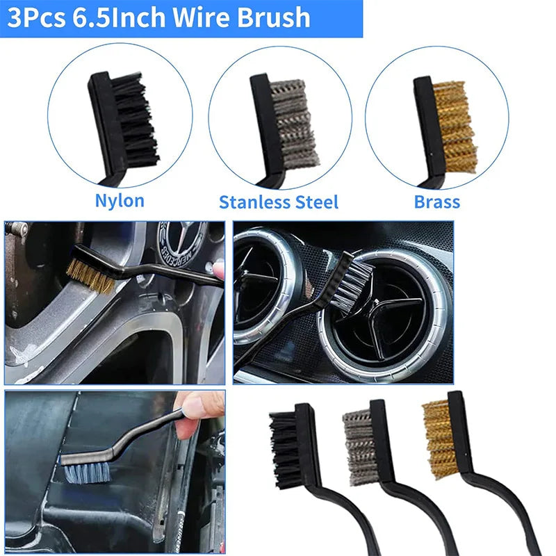 14Set of Car Vent Details Gap Brush Gap Detail Brush Car Cleaning Brush Set