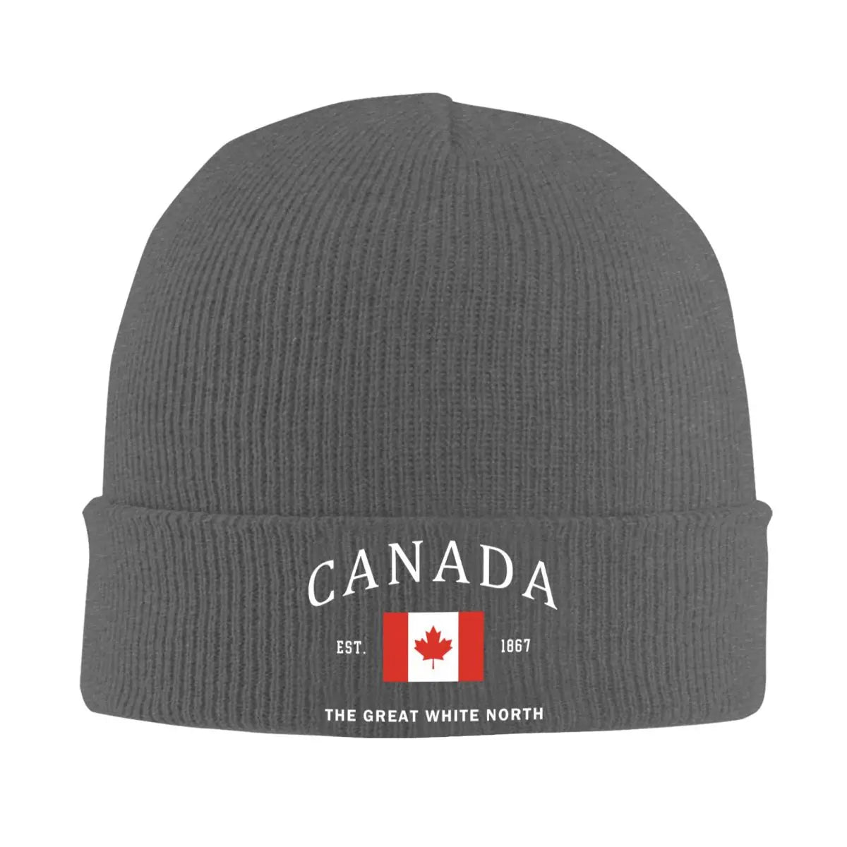 Canada Flag Skullies Beanies Caps Unisex Winter Warm Knitting Hat Men Women Street Adult Canadian Patriotic Pride Bonnet Hats