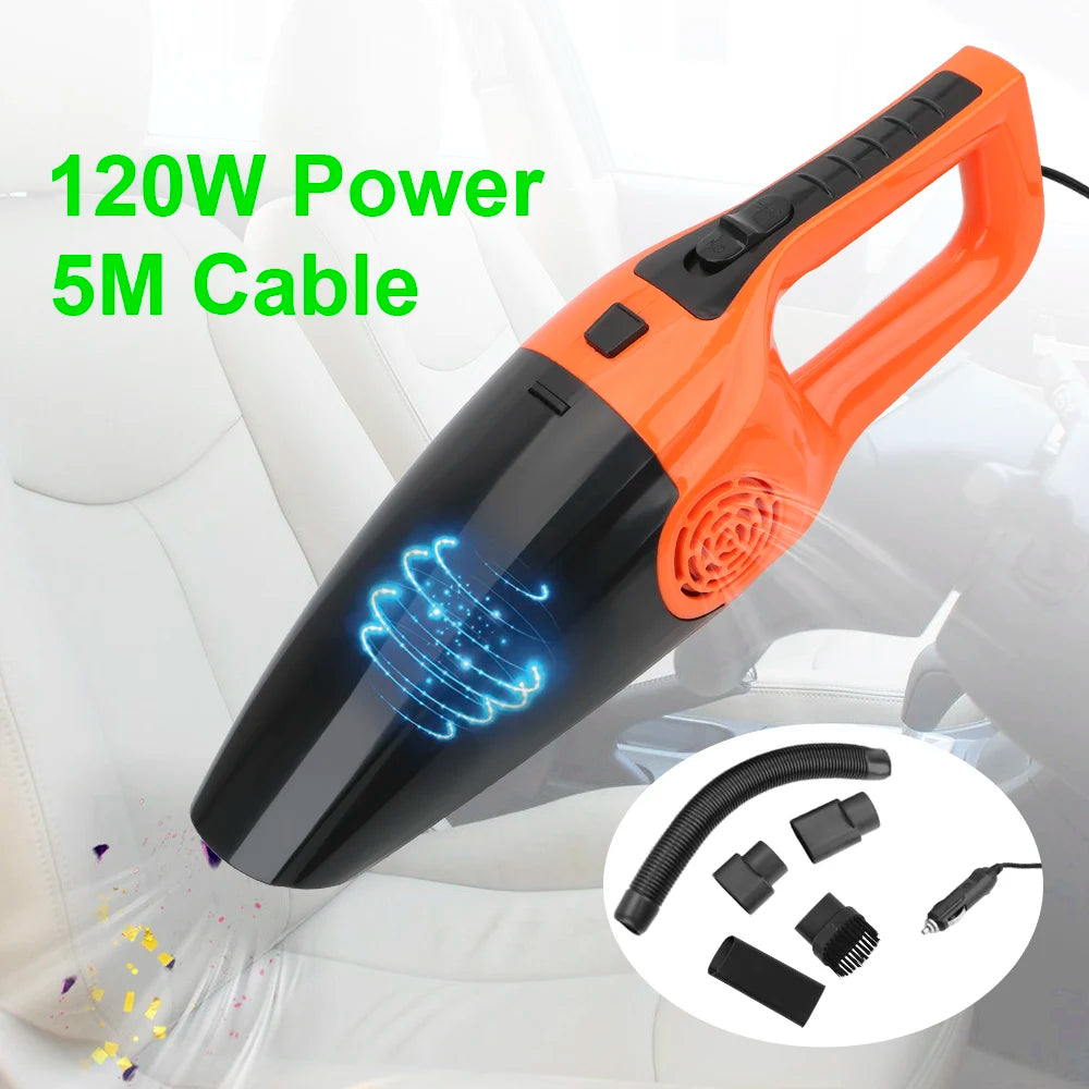Car Vacuum Cleaner Wet And Dry dual-use Vacuum Cleaner Powerful Handheld Mini Vaccum Cleaners Portable High Suction 12V 120W