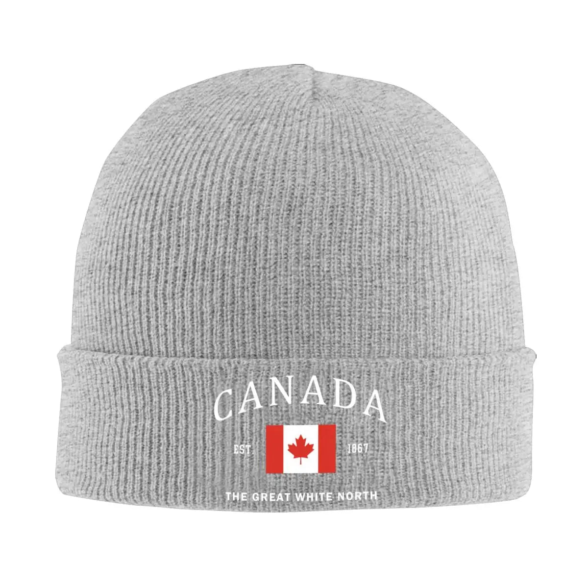 Canada Flag Skullies Beanies Caps Unisex Winter Warm Knitting Hat Men Women Street Adult Canadian Patriotic Pride Bonnet Hats