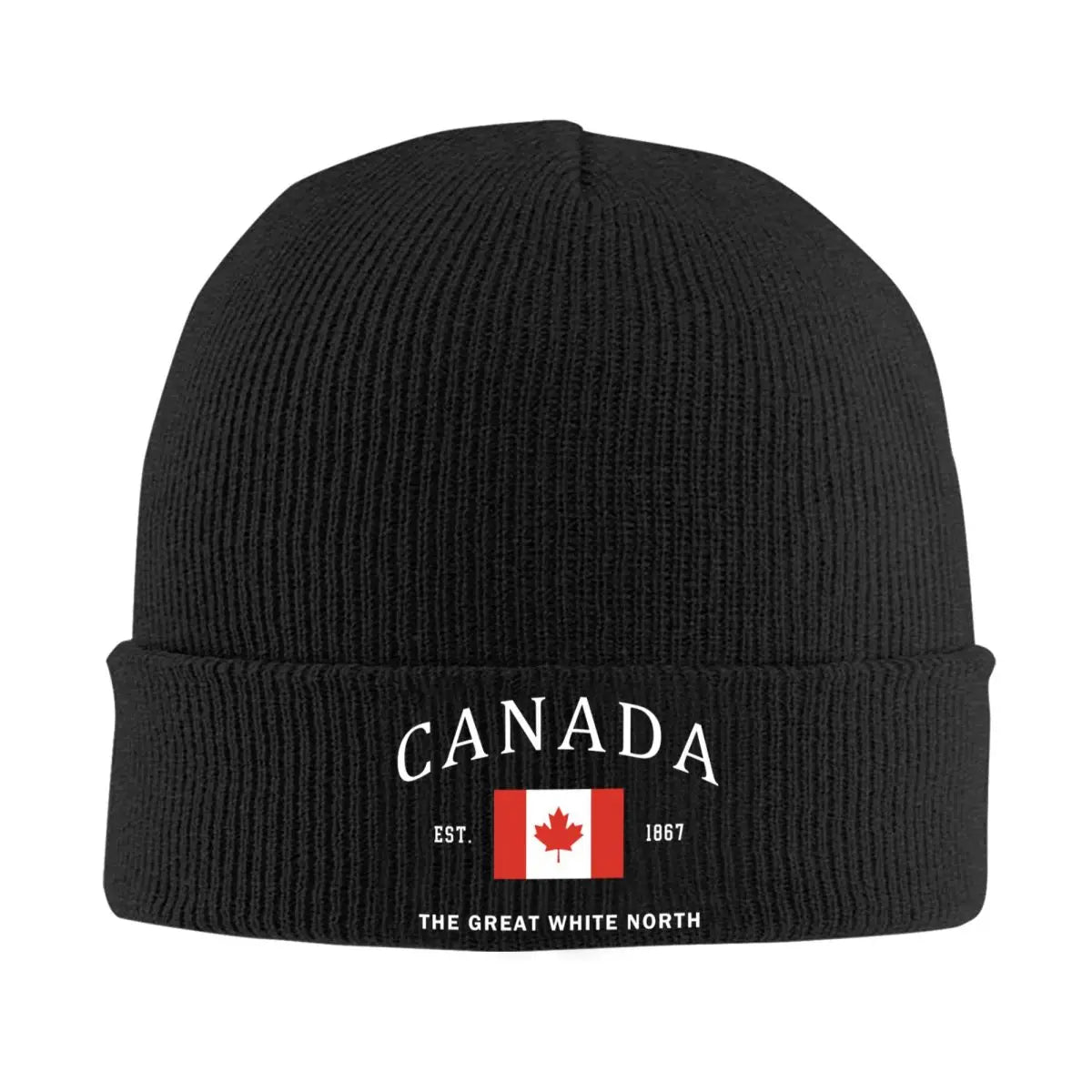 Canada Flag Skullies Beanies Caps Unisex Winter Warm Knitting Hat Men Women Street Adult Canadian Patriotic Pride Bonnet Hats