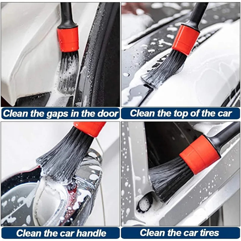 14Set of Car Vent Details Gap Brush Gap Detail Brush Car Cleaning Brush Set