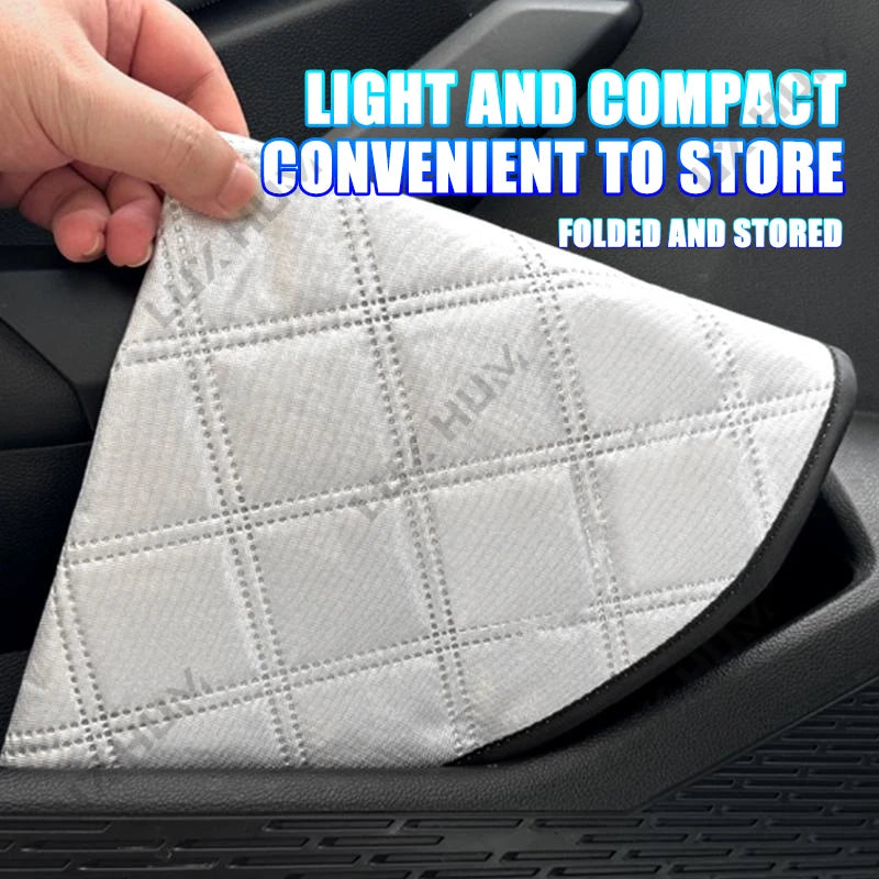 Car Steering Wheel Sun Shade Cover UV-Blocking Steering Sun Protection Cover 42CM Universal Sun Visor Protector Prevent Aging