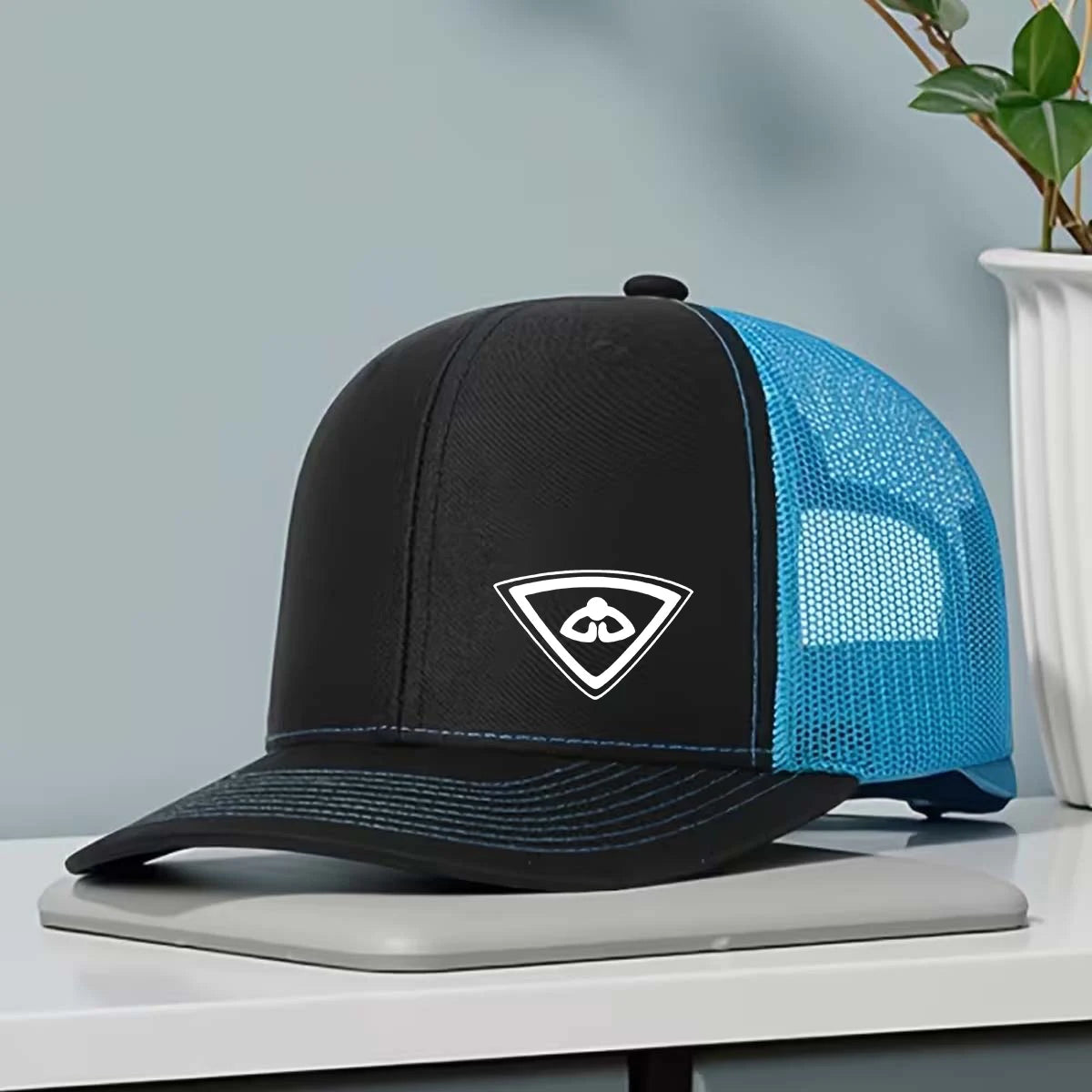 1PC Fashionable Truck Driver Hat, Prominent Logo Details, Adjustable Snap for Perfect Fit - Suitable for Daily Wear